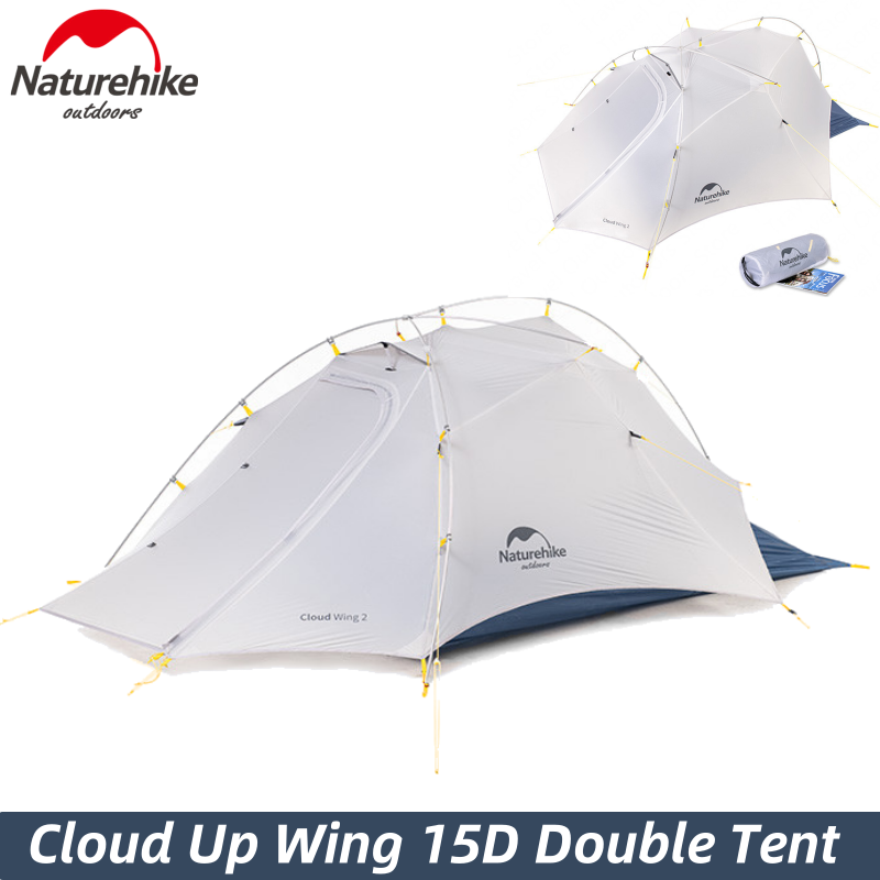 

Naturehike Tent 15D Cloud Up Wing 1.5KG Camping 2 Person Ultralight Portable Outdoor Travel Waterproof Hiking Tents And Shelters