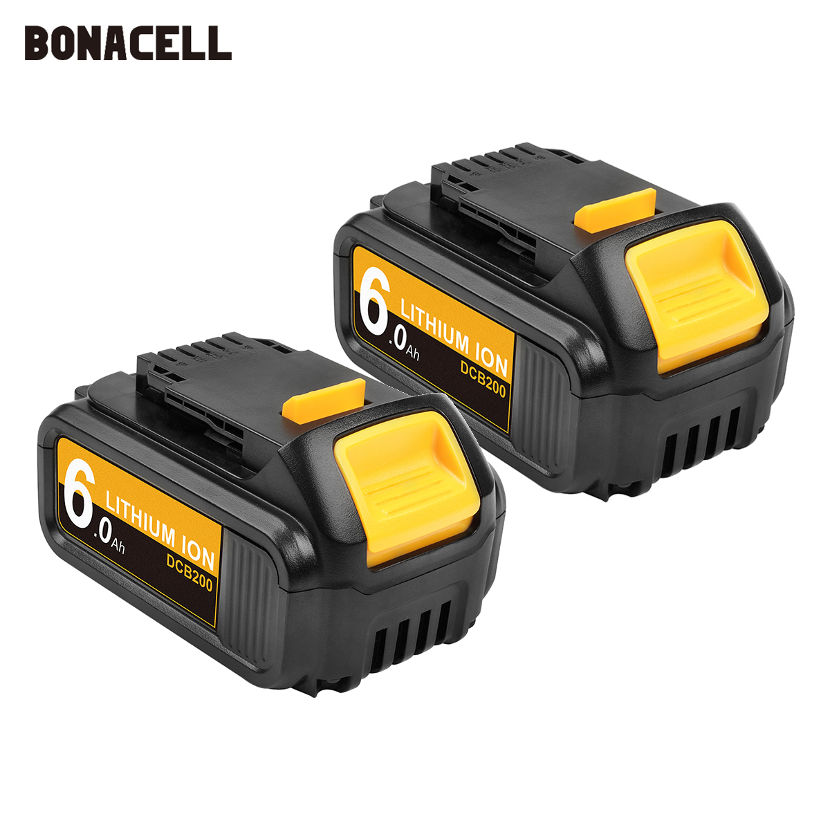 

Bonacell 6.0Ah DCB182 Replacement Battery 20Volt Battery For DEWALT DCB200 DCB204 Li-Ion Power Tool DCB180 DCB181 DCB182 XR L70