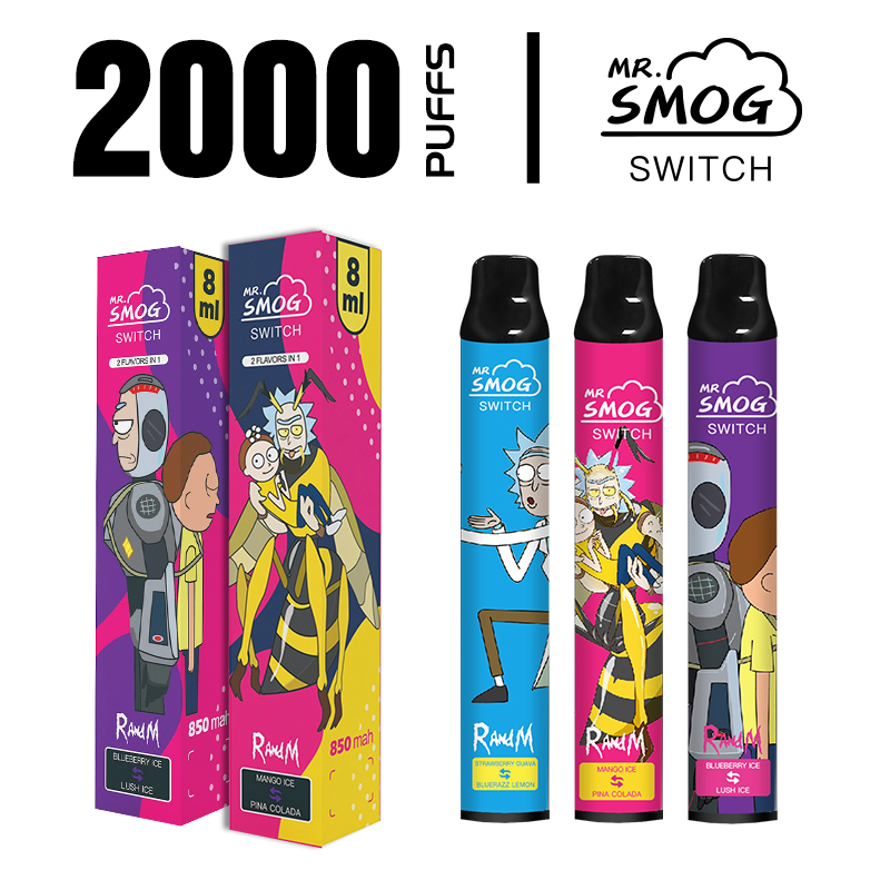 

Original R and M Disposable cigarette Vape Pen 8ml Pods 2200puffs Empty electronic cigar big vapor VS posh plus bang xxl Device