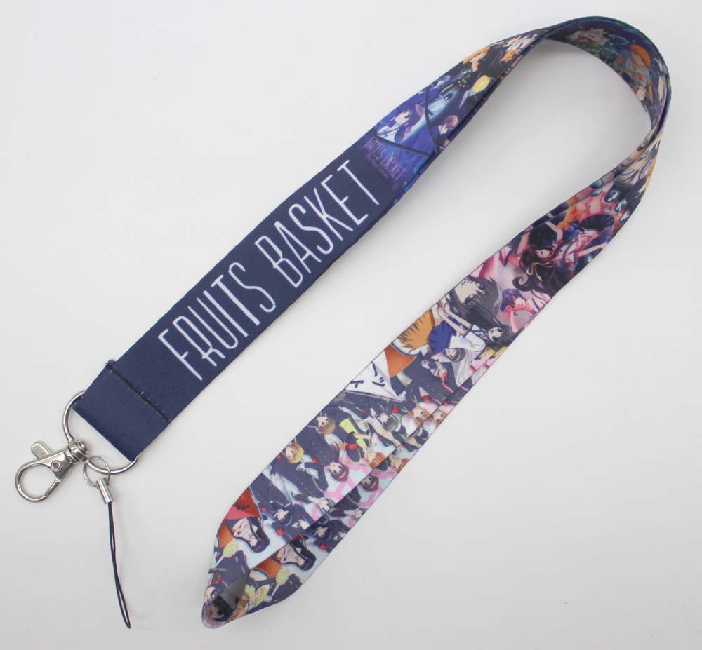 

Cartoon Fruits Basket logo Mobile Phone Straps Lanyard Color Long Key Neck With Employee Card Rope Buckle