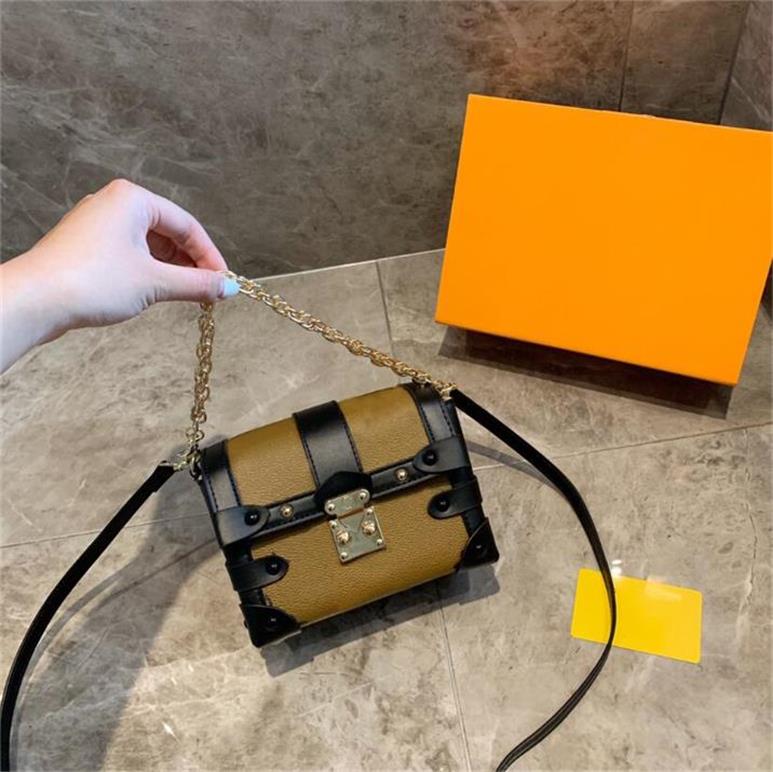 

Mini Trunk Shoulder Bags Designers Luxurys Wallet Backpacks Key Chain Wallet Flap Cute Handbags Fashion Trunk Bags with Box