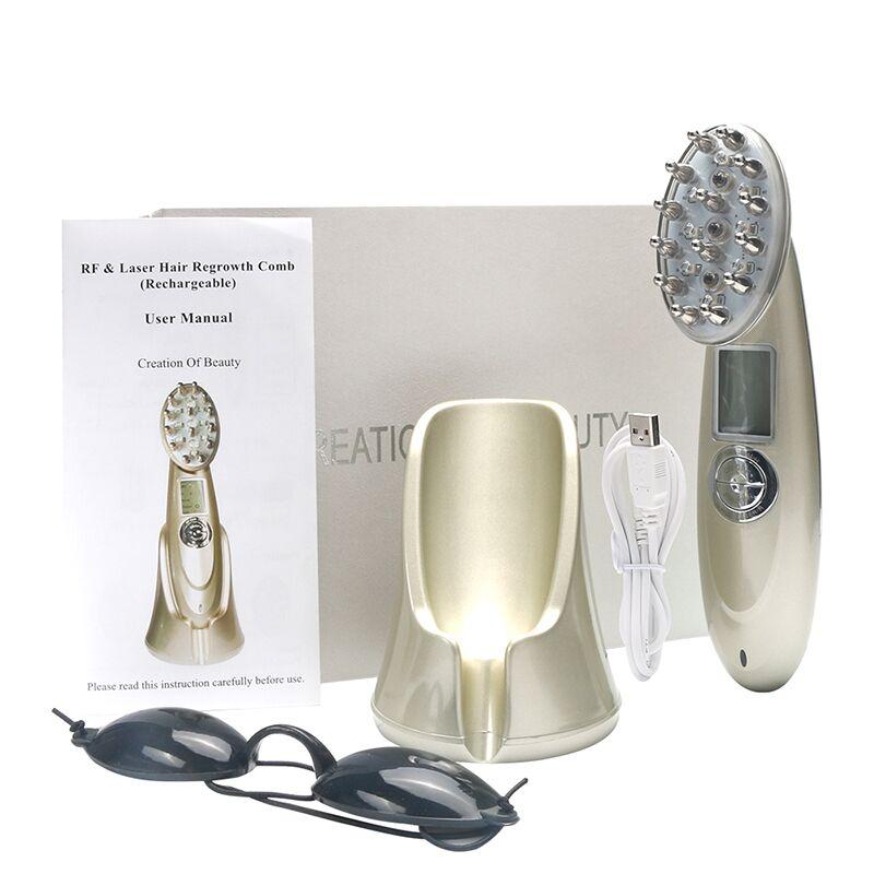 

Massage Gun Laser Hair Growth Comb Pon Light Therapy Hairbrush Scalp Anti Loss Treatment Massager Regrowth Brush