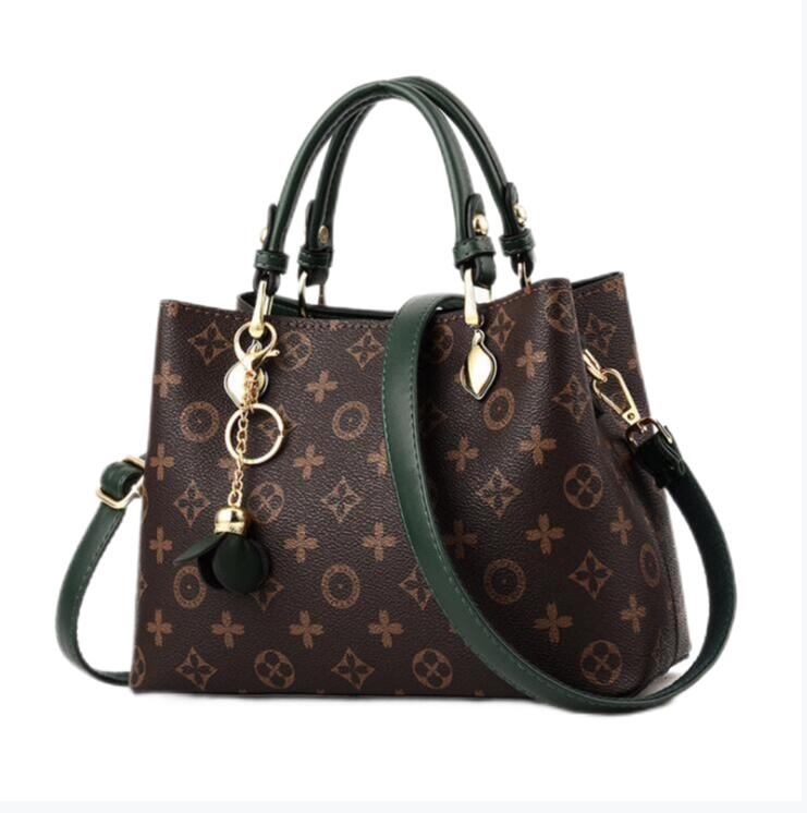 

2021 Female Tote Bag Designers Luxury Handbags Printed Bucket simple women bag Famous Brand Shoulder Bag Ladies, Green
