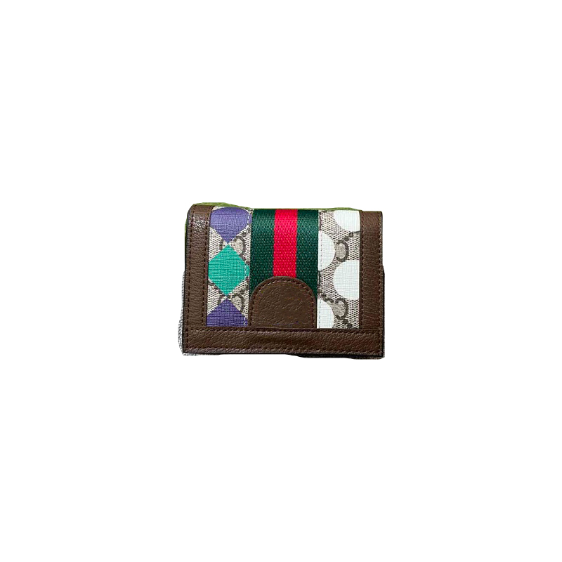 

Fashion top quality men and women Wallet Cards Luxury Leather designer famous brand short geometry with box 10-9cm 523155