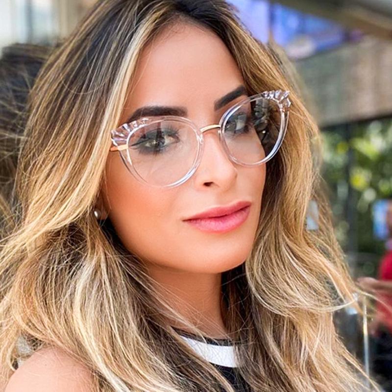 

Sunglasses Impulse Technology Frame Blue Light Proof Glasses Spring Leg Eye Protection Flat Lens, White;black