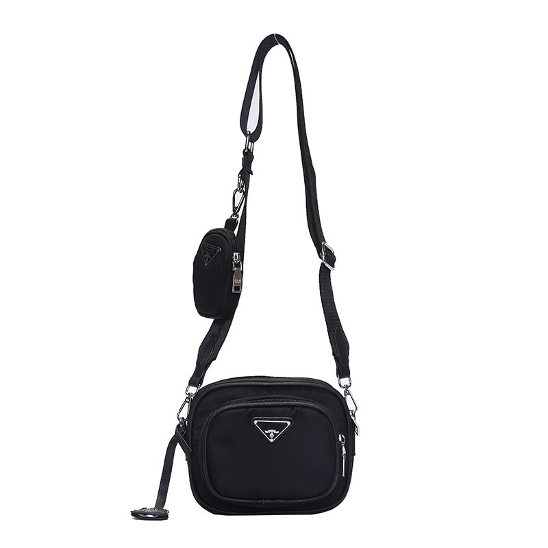 

Brand men Day Packs Letter Splash women's Son-mother bag Oxford cloth Shoulder bag + coin purse, Army green