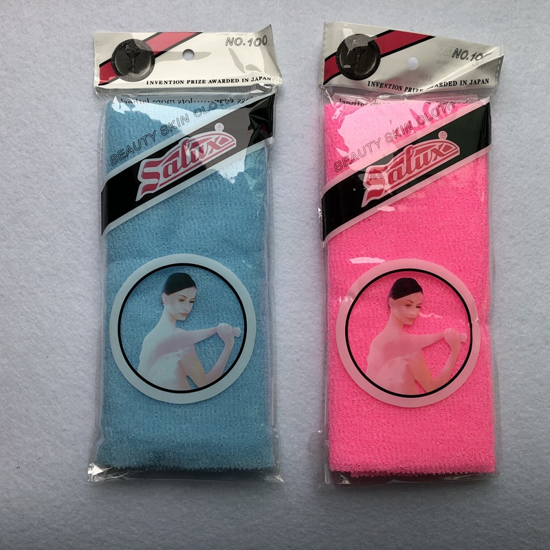 

30*100cm Salux Japanese Exfoliating Beauty Skin Bath Body Wash Towel Cloth Back Scrub Bath 1207 V2