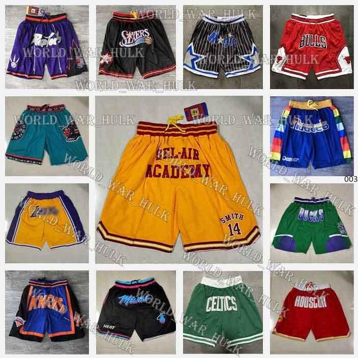 

Bel Air Academy Lower Merion High School Just Michael Black Mamba DON Basketball Shorts North Carolina State University Pant With Pocket, Black;red