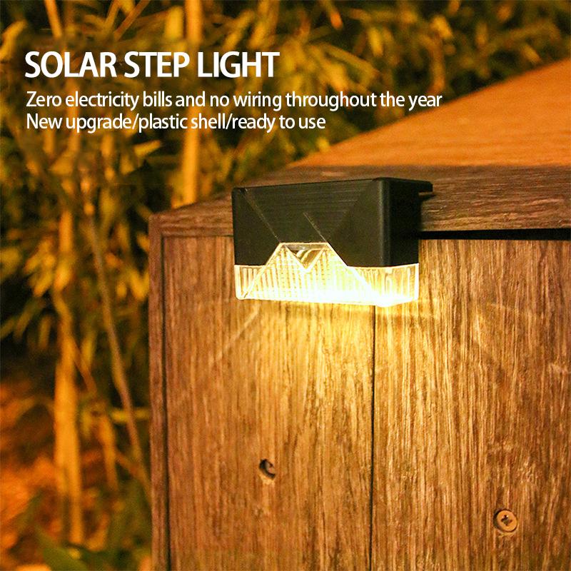 

Solar Lamps Led Light Pir Motion Sensor Outdoor Weatherproof Garden Pathway Yard Patio Stairs Steps Fence Night