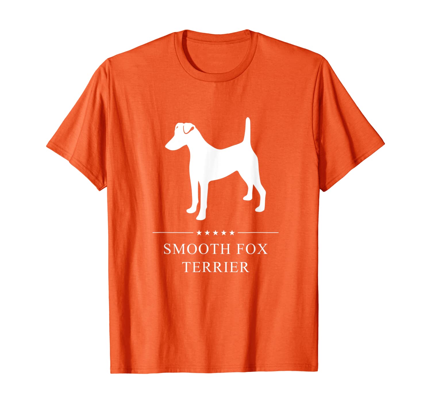 

Smooth Fox Terrier : White Silhouette T-Shirt, White;black