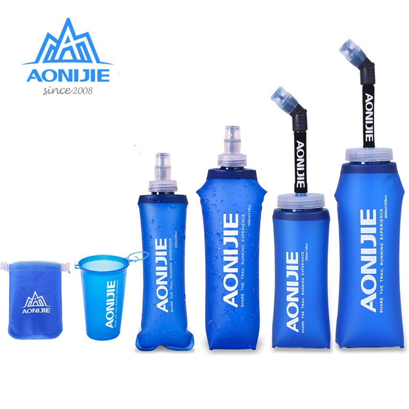 

Sport Bicycle Soft Water Bottle 170ml 200ml 250ml 500mml 350ml 600ml AONIJIE Running Folding TPU Soft Flask bag