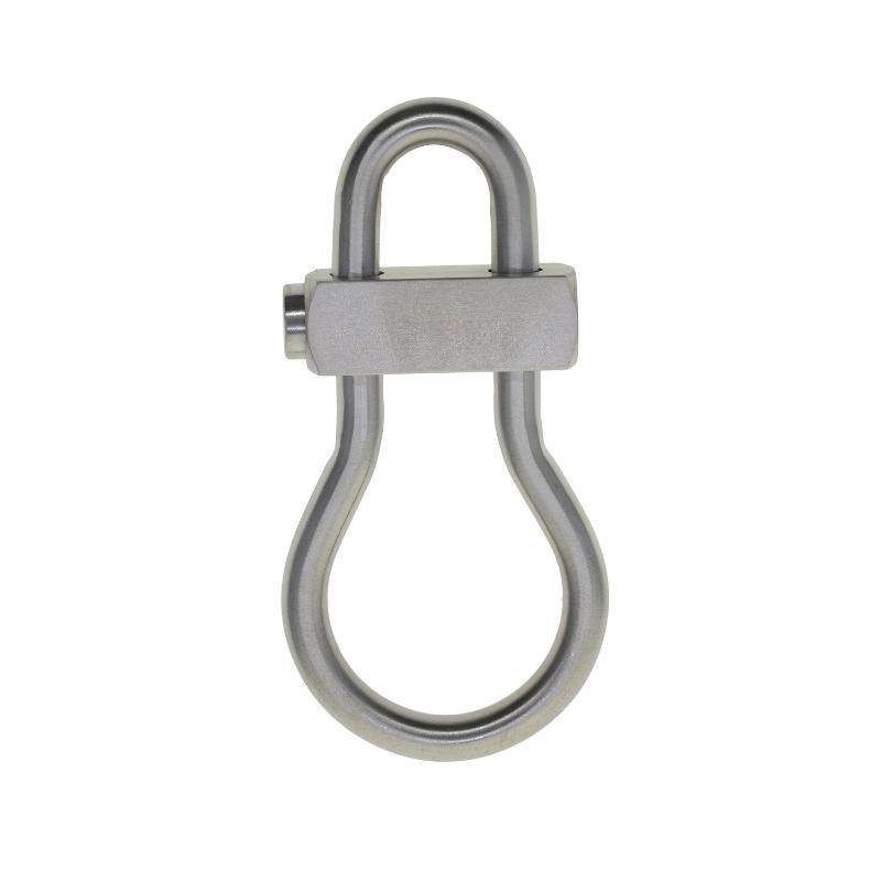 

Keychains Heavy Duty Solid 304 Matte Stainless Steel Oval Bulb Spring Snap Locking Clip Lock Carabiner FOB Dog Leash Connector