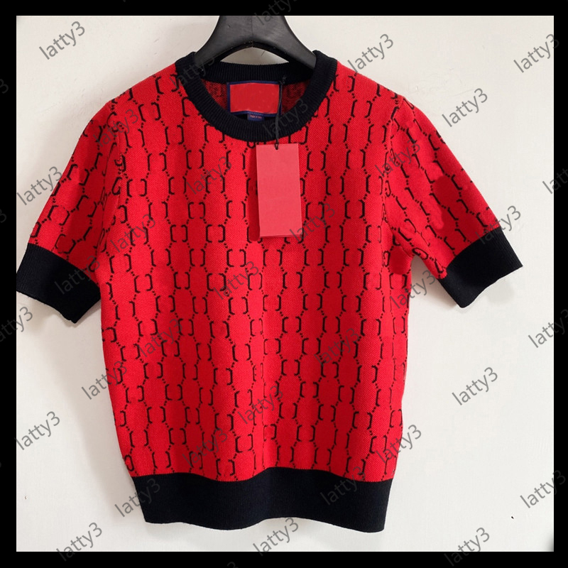 

2021 New Arrival Fashion Women Shirts Summer Fashion Tshirts For Ladies Knit T-shirts Casual Top Tees G Letter Girls Short Sleeve Shirt, Dust bag