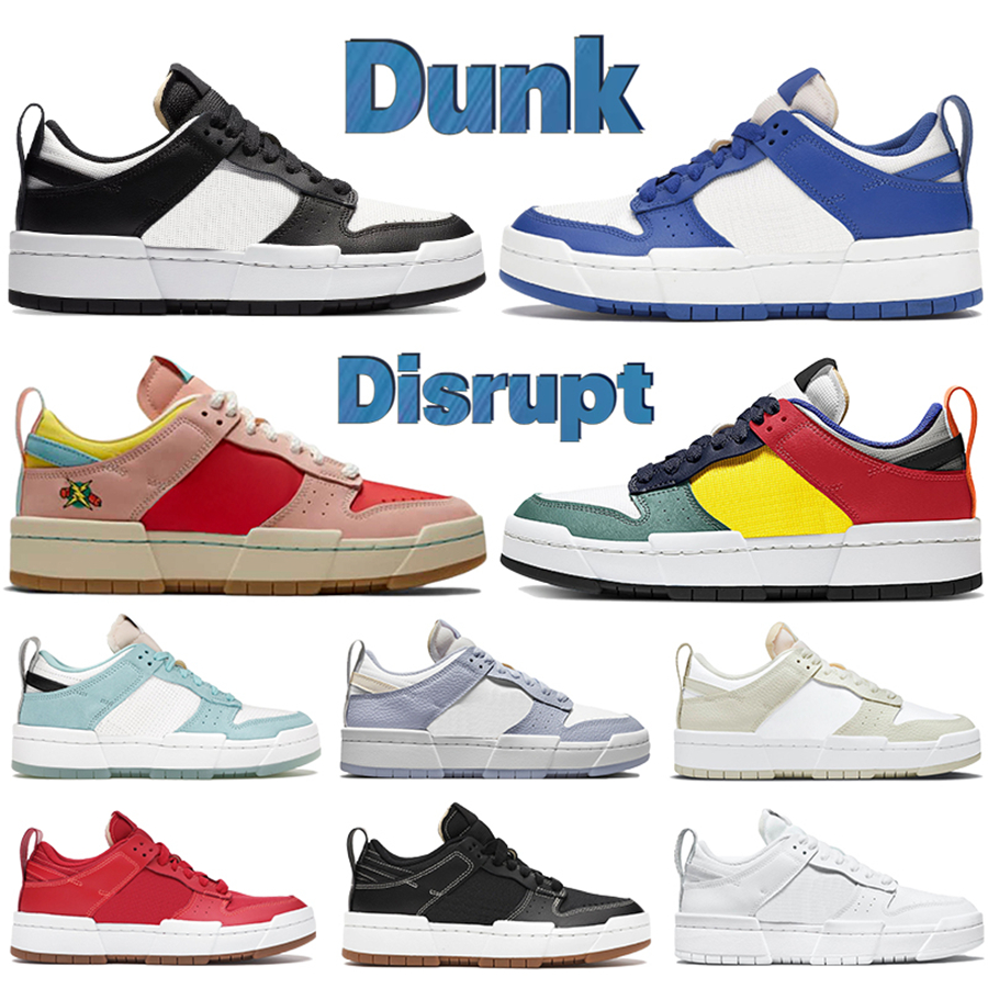 

Newest dunk disrupt men running shoes black white CNY game royal red gum multi-color photon dust mens trainers women Sneakers US 5.5-11, 22 bubble wrap packaging