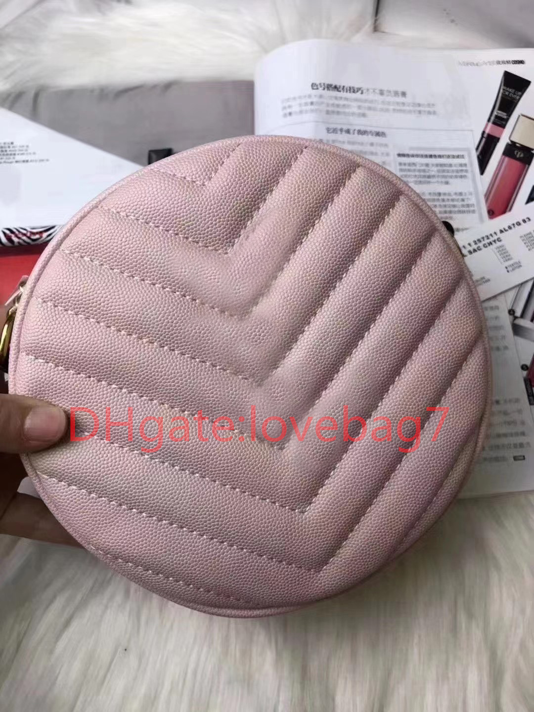 

2021 High Quality Fashion luxurious Women Shoulder Bag Simple and versatile round Chain crossbody bags wallet