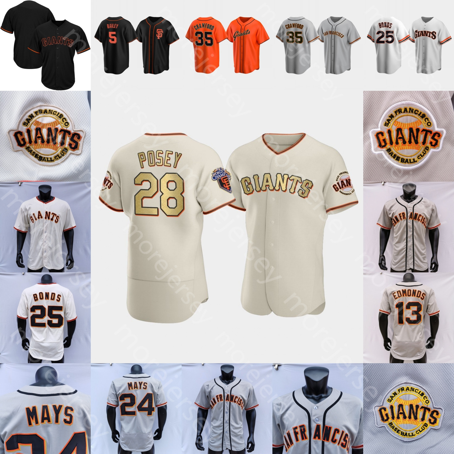 

Mike Yastrzemski Jersey Johnny Cueto Anthony DeSclafani Kevin Gausman Aaron Sanchez Logan Webb Kapler Jose Alvarez Caleb Baragar Garcia McGee Moronta, New player's versions orange