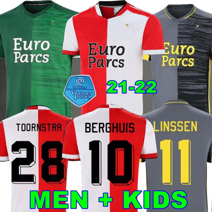 

Feyenoord 21 22 V.PERSIE soccer jersey HOME away green 2021 2022 special edition Full Support JORGENSEN BERGHUIS NARSINGH BOZENIK KOKCU TOORNSTRA men kids Linssen, 21/22 home adult