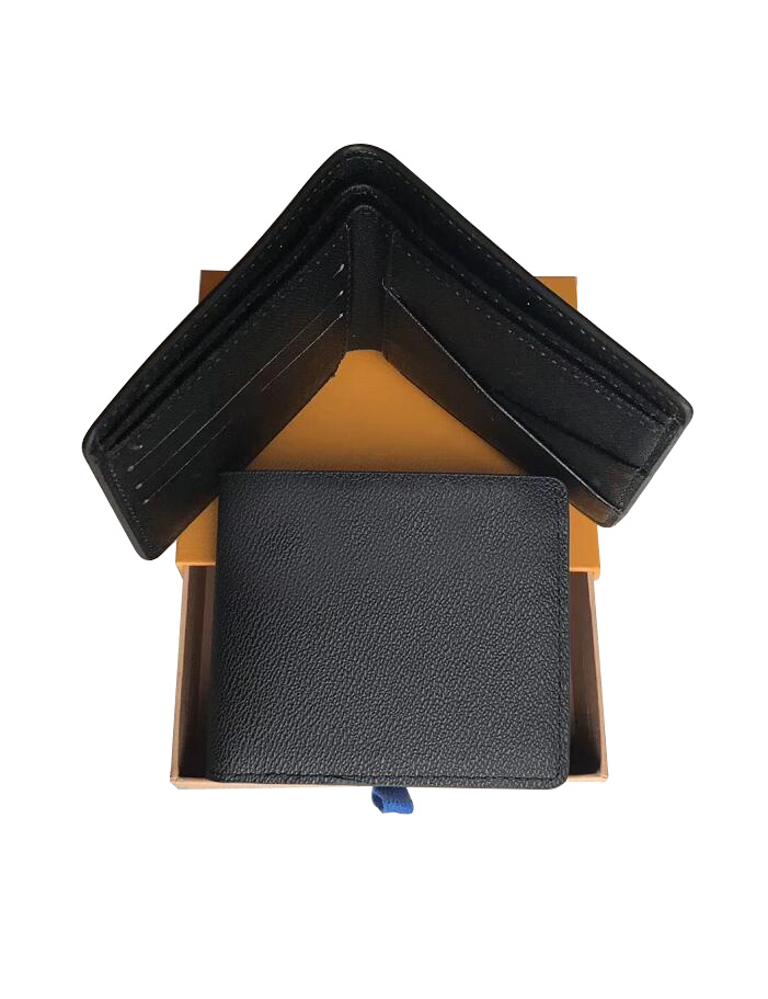 

Mens Designer Wallets Fashion Luxurys Brand Wallet Men's Leather With Purse Key Mini Coin Purses Orange Box b17