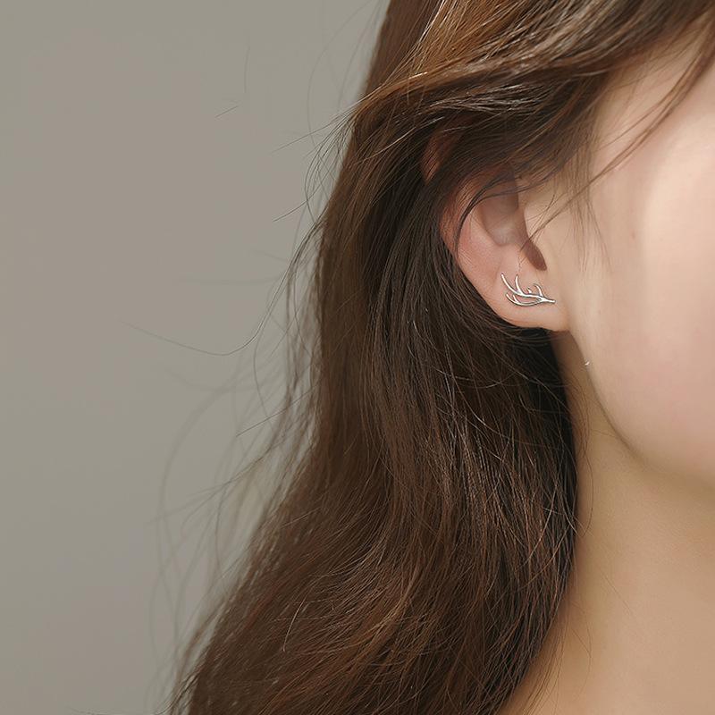 Stud Christmas Elk Earrings For Women Cute Korean Fashion Simple Temperament Trendy Student Girl Daily Jewelry BOYULIGE-image-704024003