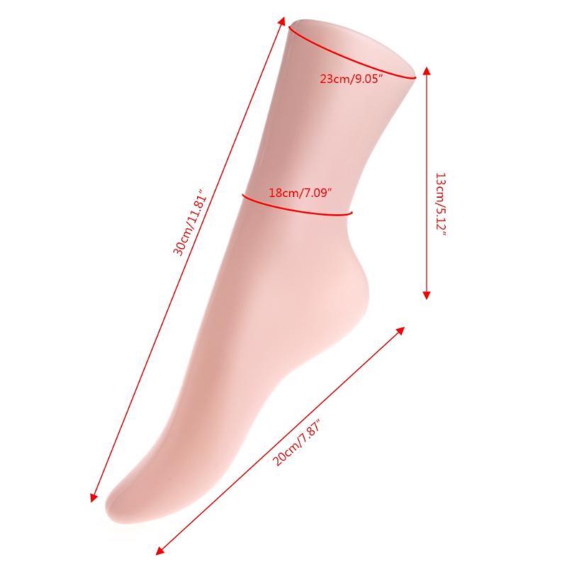 

Jewelry Pouches, Bags Female Plastic Foot Sock Display Short Stocking Shoes Mannequin Holder, Pink;blue