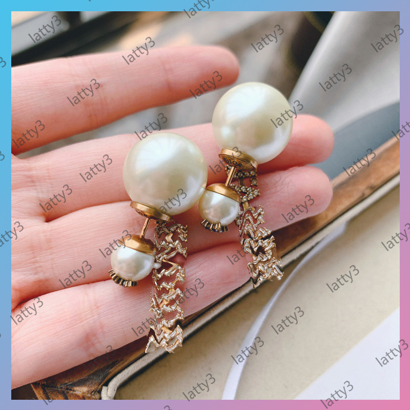 

Women Earrings Jewelry Luxurys Designers Charm ear stud Studs Pearl Earr decoration Brands Gold&pearl Alphabet Made Lady Letter Printed Earring Metal, Golden