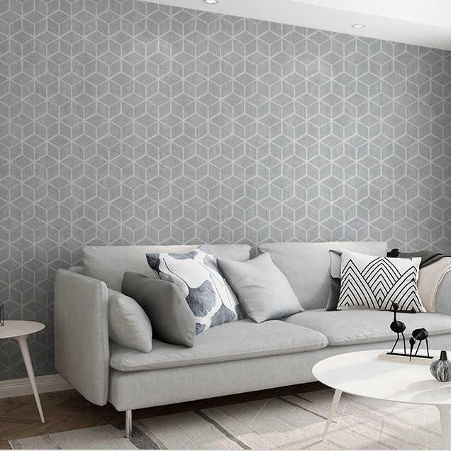 

Wallpapers Nordic Fashion Clothing Shop Wallpaper Modern Simple Net Red Milk Tea Gray Blue Lattice Living Room Background Wall, Dw122803 light beige