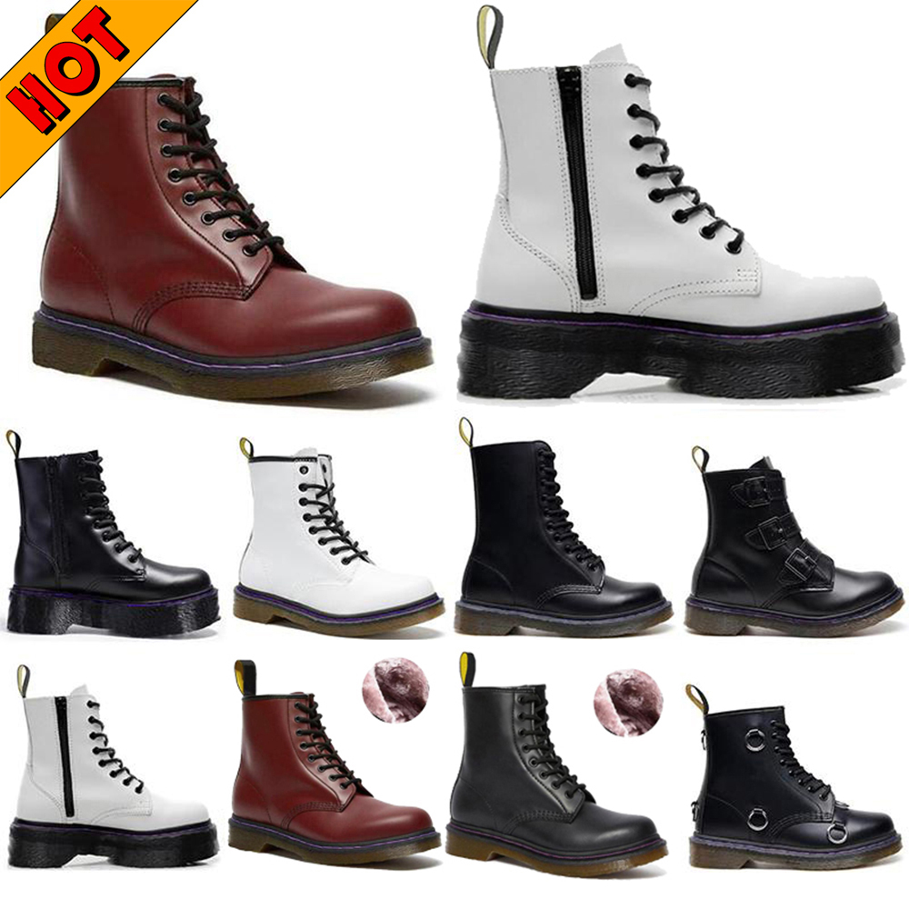 womens men Dr Martin doc 1460 aston boots docs marten doctor 1640s Martins Winter Shoes Ankle Black white Half Navy blue martens desert red Bordeaux