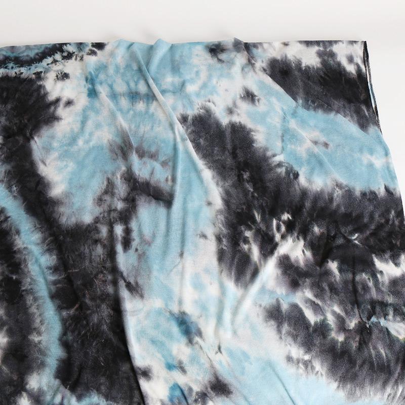 

Scarves 1 Pcs Fashion Ombre Tie Dye Jersey Instant Hijab Scarf Printe Shawls Bufandas Muslim Wraps Headband Stole 7 Colors