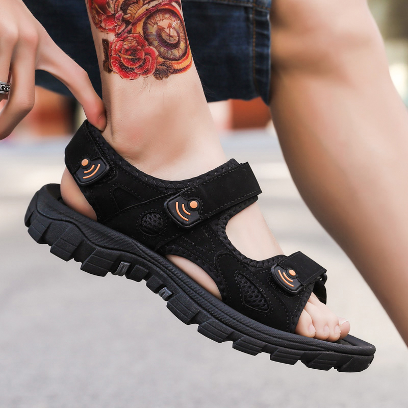 

Men Sport Trainer Sneakers Slippers Sandals Summer Slides Black Grey White Light Blue Orange Designers flip flops Code: 11-2210, 6i9a7851_1_1