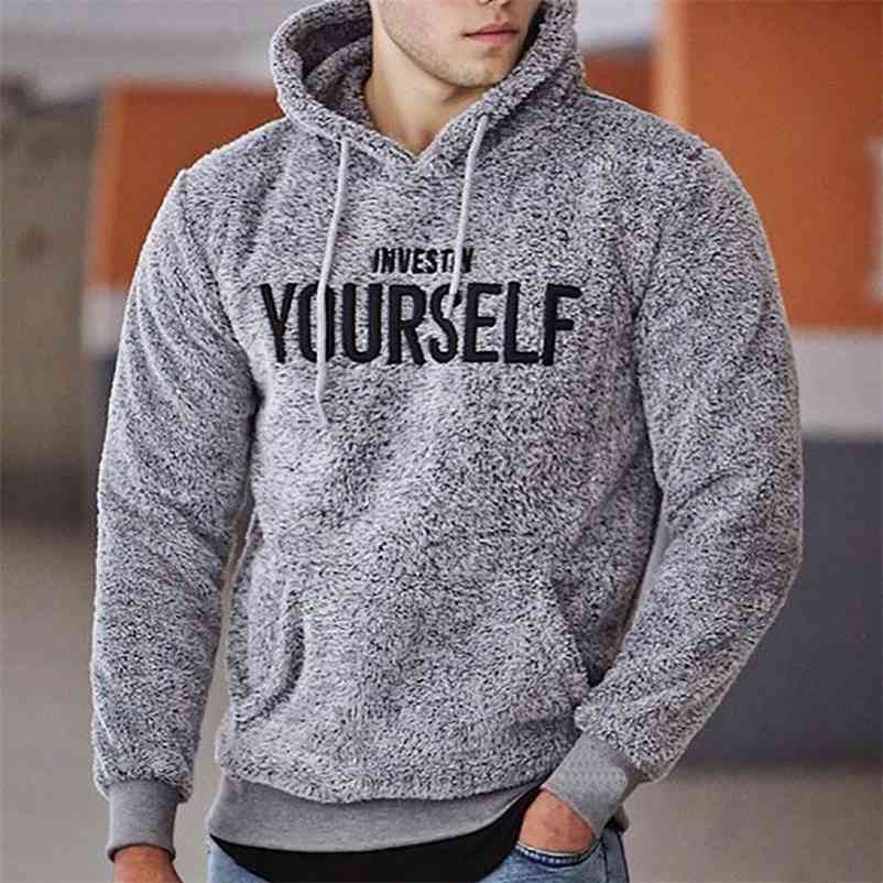 

ZITY Hoodies Men Autumn Fleece Casual Hoodie Mens Sweatshirts Pullover Male Clothing Man Warm Hooded Streetwear 4xl 5xl 210720, Brown
