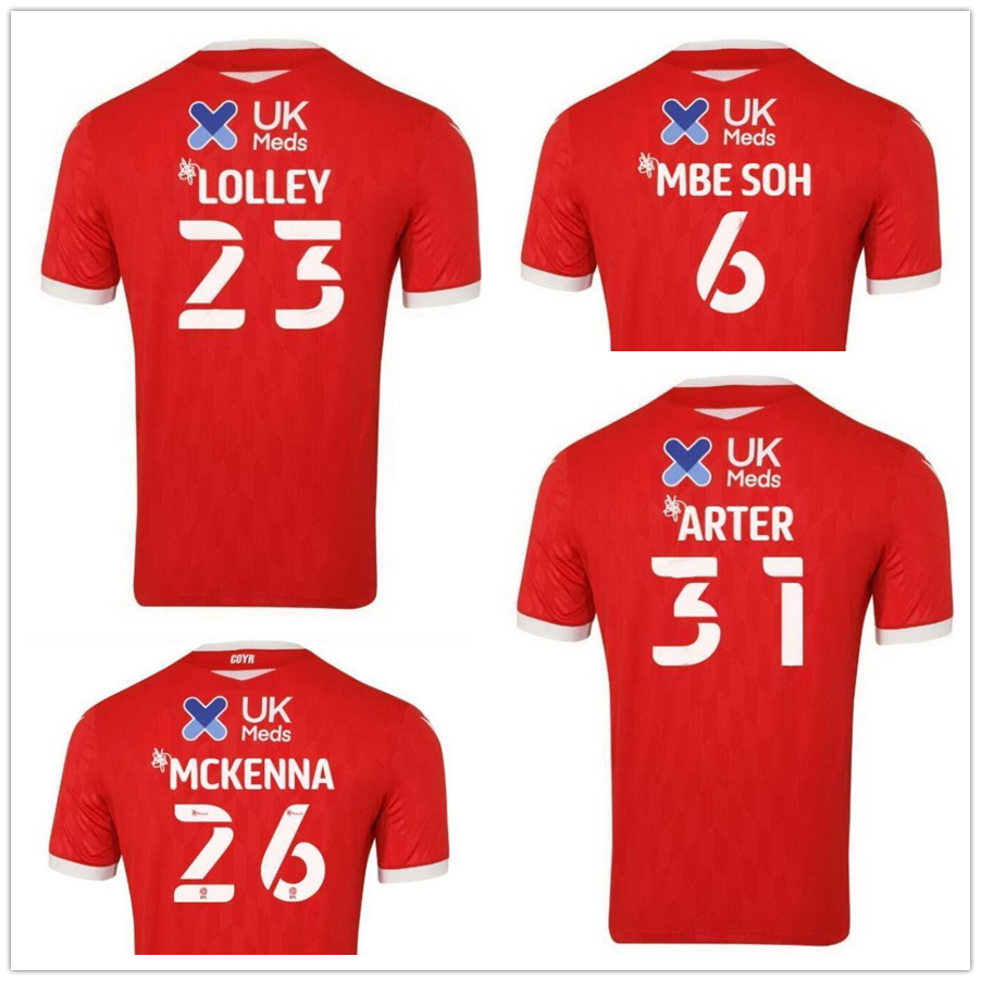 

2122 home red away customized soccer jerseys thai quality soccer jerseys yakuda local online store 4 worrall 6 mbe soh 23 lolley men wear 2021, 21-22 home red
