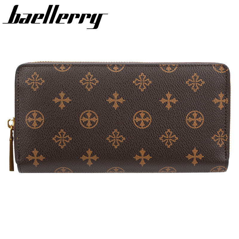 

Long Women Top Quality PU Card Holders Fashion Purse Wallets, Brown