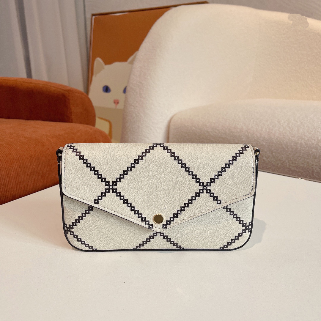 

Women wallets handbags 3pcs Designer Bags POCHETTE FELICIE chain shoulder bag Wallet Coin Clutch Purse designers Crossbody Removable cross body, Lag01 21/3/12cm