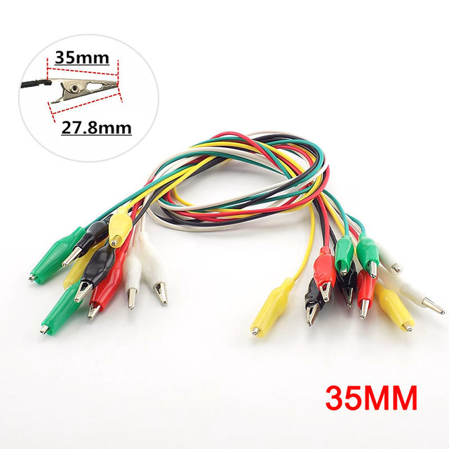 

wire double-ended crocodile test jumper clips electrical diy roach alligator leads