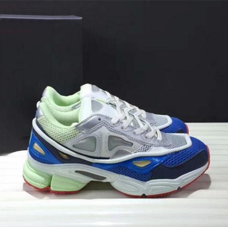 

Shoes [With box]2 Sneaekers Raf Simons Oversized Ozweego men women shoes in Silver Metallic effect Sole rs Trainer s2