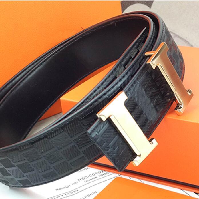 

1 Men Designers Belts Fashion Genuine Leather womens mens Letter Double G buckle belt cinturones de diseño mujeres width 3.8cm 6 colors leathers with box, As pic