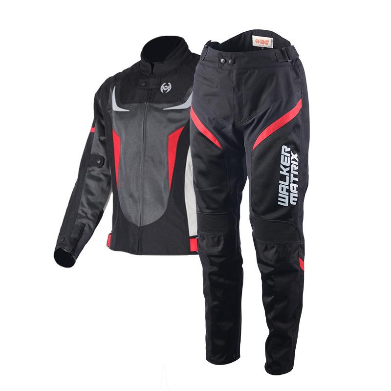 

Summer Motorcycle Jacket Pants Moto Men Protective Suit Mesh Racing Jackets Clothing Motorbiker Blouson Apparel