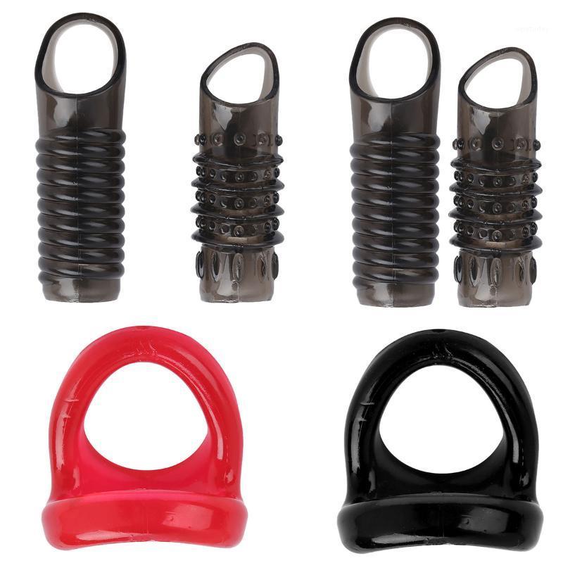 Party Decoration Reusable Soft Silicone Penis Lock Ring Cock Delay Device Sleeve Chastity Wedding Valentines Day Anniversaire For Men-image-741097933