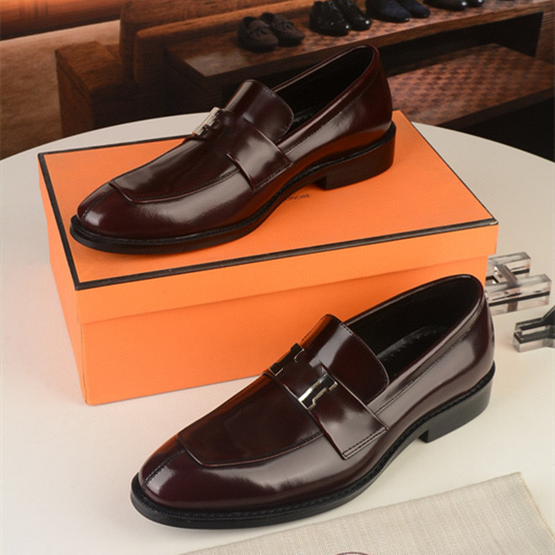 

Men Dress Shoe Leather Business Wedding Shoes Pointed Toe Formal Shoes Luxury Men Leather Fashion Italian Office Shoes Men, #02