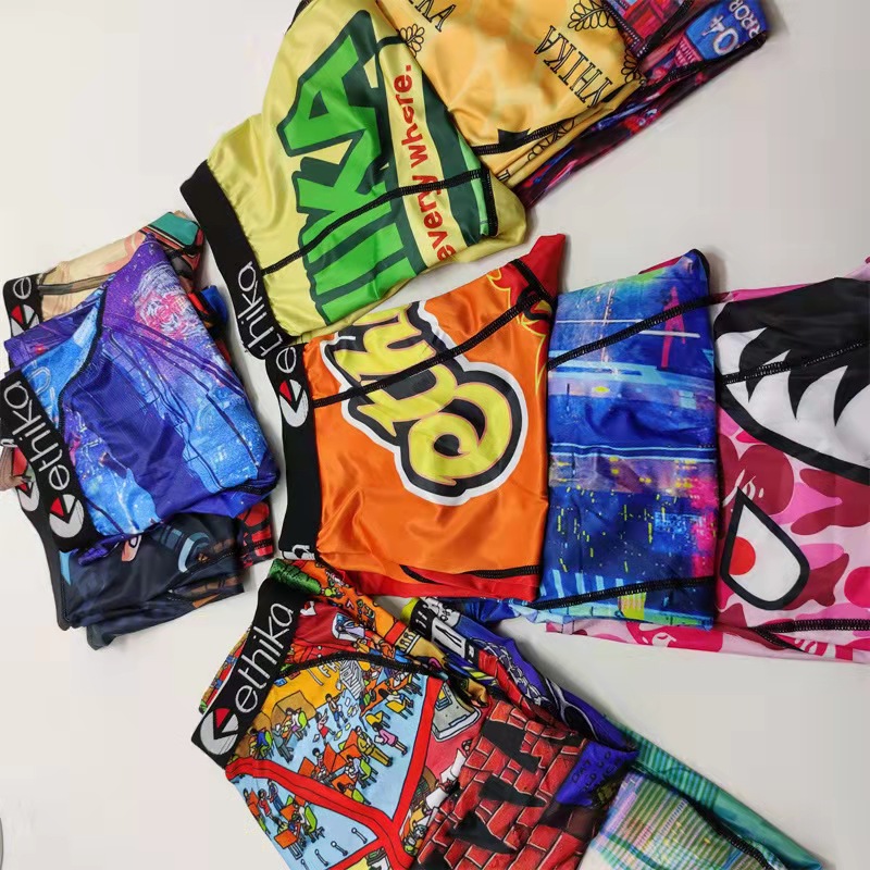 swimwears Ethika briefs men's unisex boxer shorts Breif pattern sports hip-hop rock consumer underwear skateboard street fashion stretch S-X-image-745663809