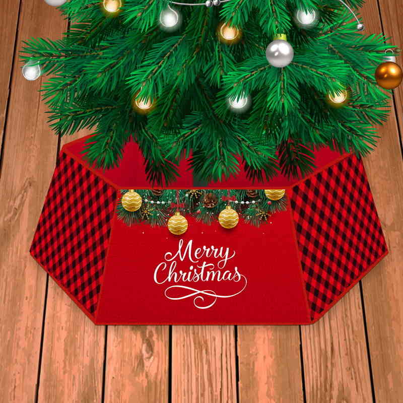 

Non-woven Fabric Christmas Tree Collar, Square,Willow Christmas Tree Skirt For Home Decoration in Winter and New Year,15.7x11.8 inch x6pcs