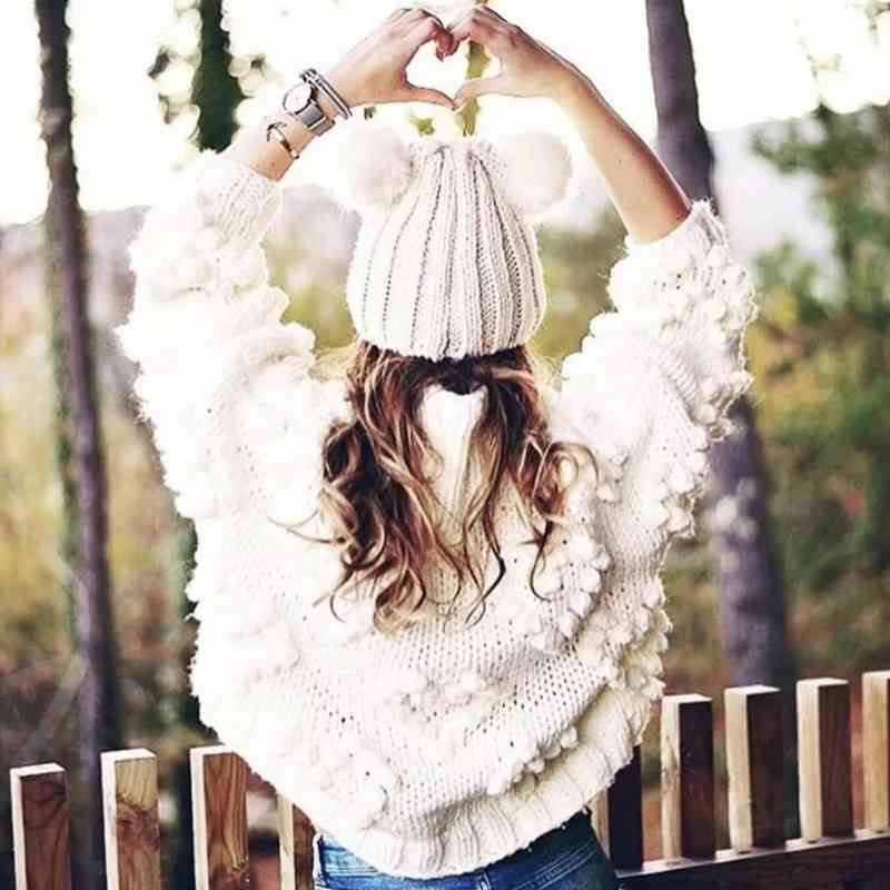 

Winter Women' Thick Cardigan Sweater Coat Wool Handmade Woven  Shawl High Street Style Warm Pink 210603, Black