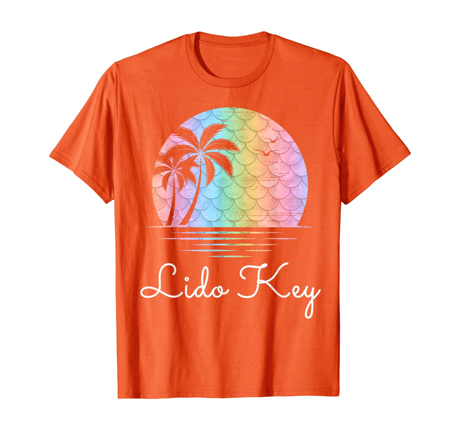 

Lido Key Florida Vacation Beach Family Group Gift T-Shirt, White;black