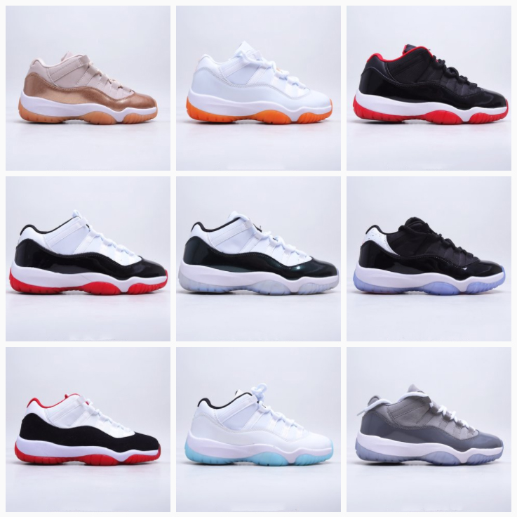 

2021 Top Quality Jumpman 11 Basketball Shoes 11s 25th Anniversary 23 Concord 45 Orange Trance Bright Metallic Silver Cool Grey White Bred GS Heiress Sports Sneakers, 00
