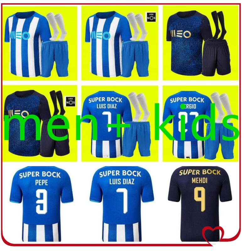

2021 2022 FC Porto soccer jerseys 21 22 Home PEPE LUIS DÍAZ MATHEUS MEHDI Maillots De Foot Shirt MAREGA OTÁVIO SÉRGIO Men's + adult sui, Black;yellow
