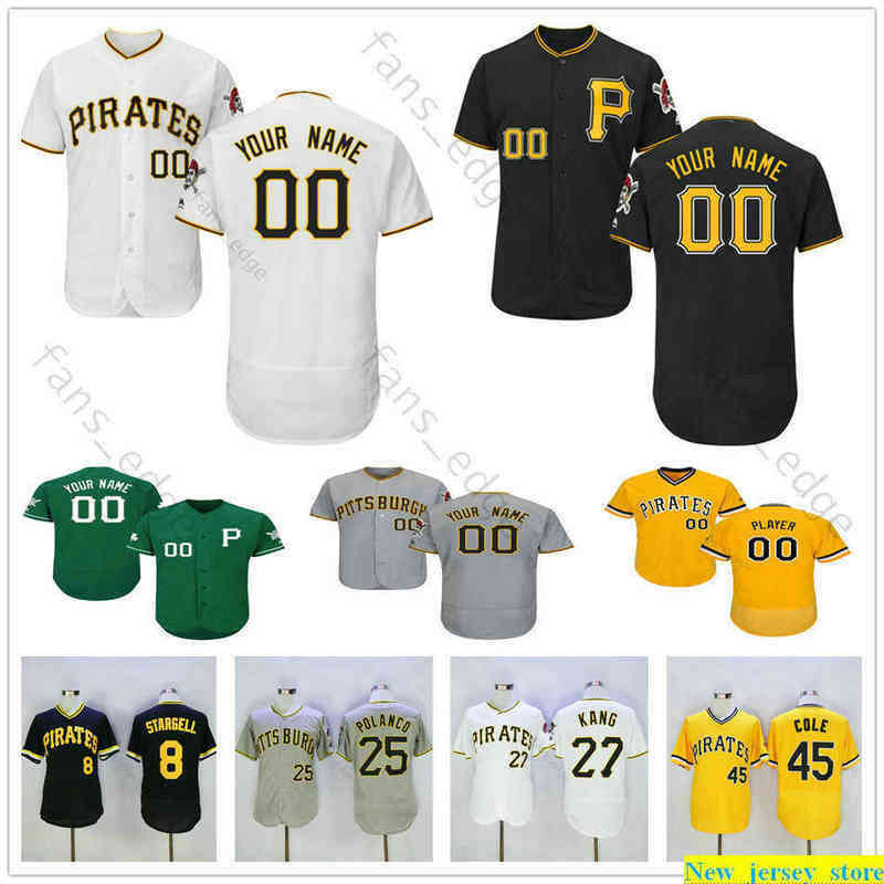 Custom 2022 Baseball 12 Corey Dickerson 73 Felipe Vazquez 25 Gregory Polanco 50 Jameson Taillon Hommes Femmes Enfants Jeunes Jerseys