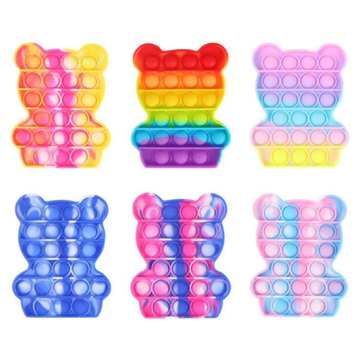 

Pop Fidget Toys wholesale Funny Lovely Bear Silicone Decompression Toy it