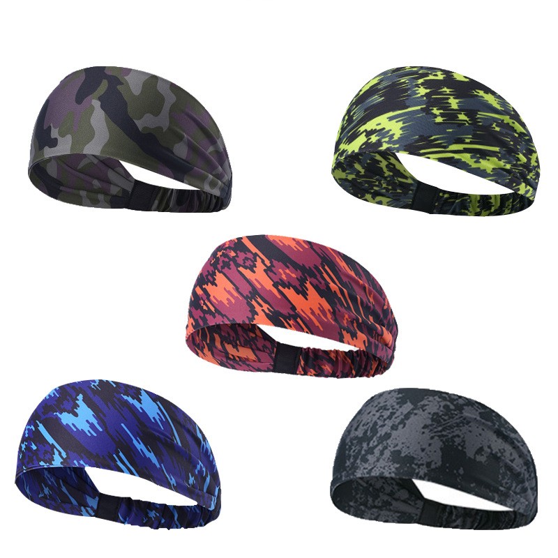 

Cycling Outdoor Hats Headband Women Men Yoga Absorbent Non-slip Bike Tennis Bandana Running Fitness Hiking Hair Scarves 289 B3, Color mix
