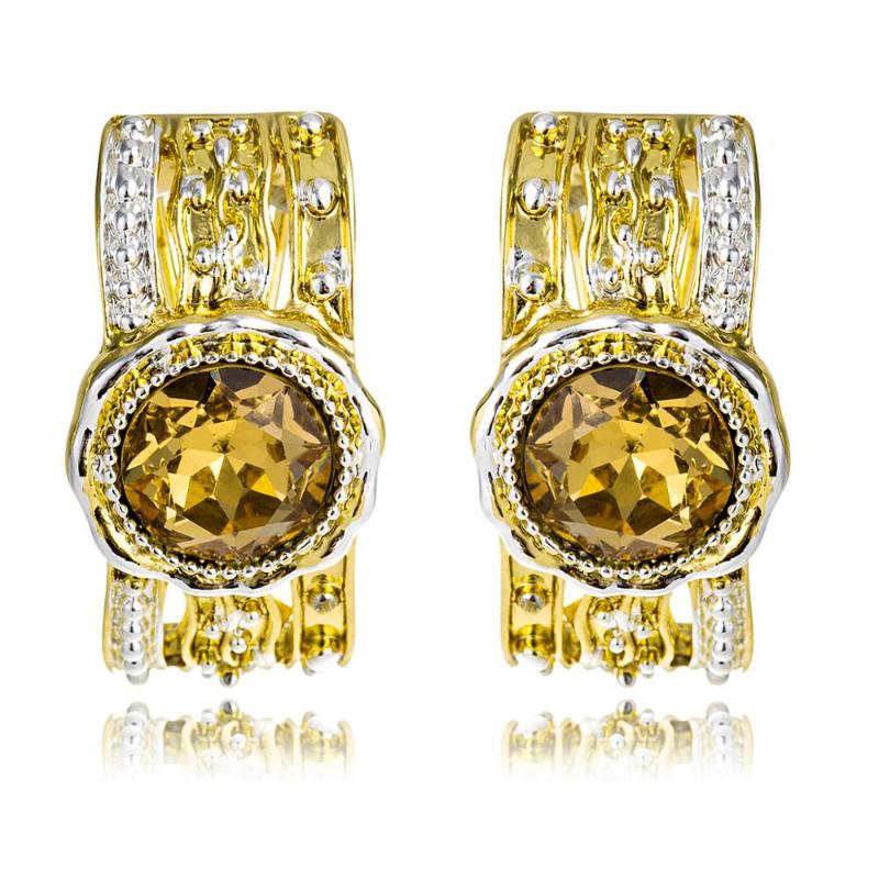 

Viennois Gold Color Stud Earrings For Women Zricon Female Fashion Jewelry 2021