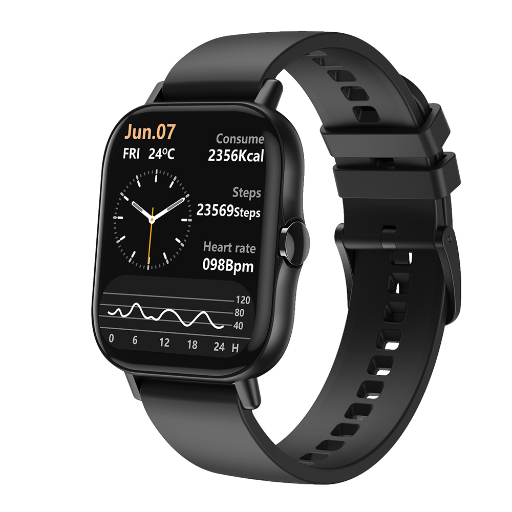 

1.78 inch Bluetooth Call Smart Watch Men Full Touch Fitness Tracker IP68 Waterproof Women GTS 2 Smartwatch 2021 Sport Braceletg, Black